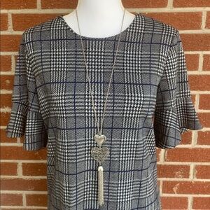 Calvin Klein flutter sleeve dress